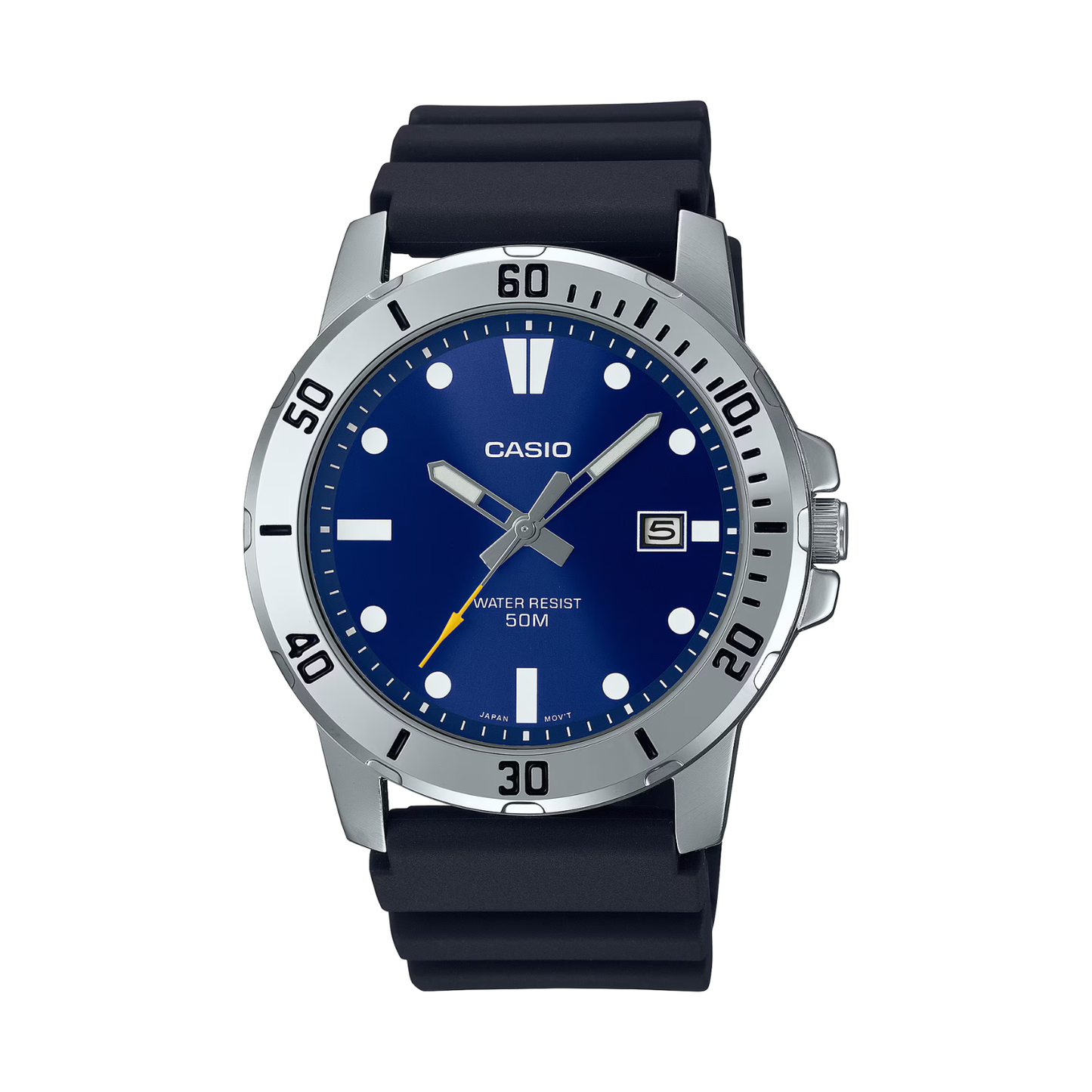 Reloj Análogo Deportivo Plateado de Hombre