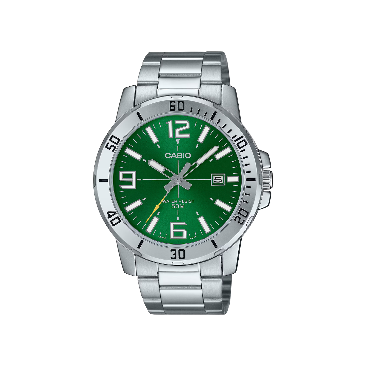 Reloj Análogo Deportivo Plateado de Hombre