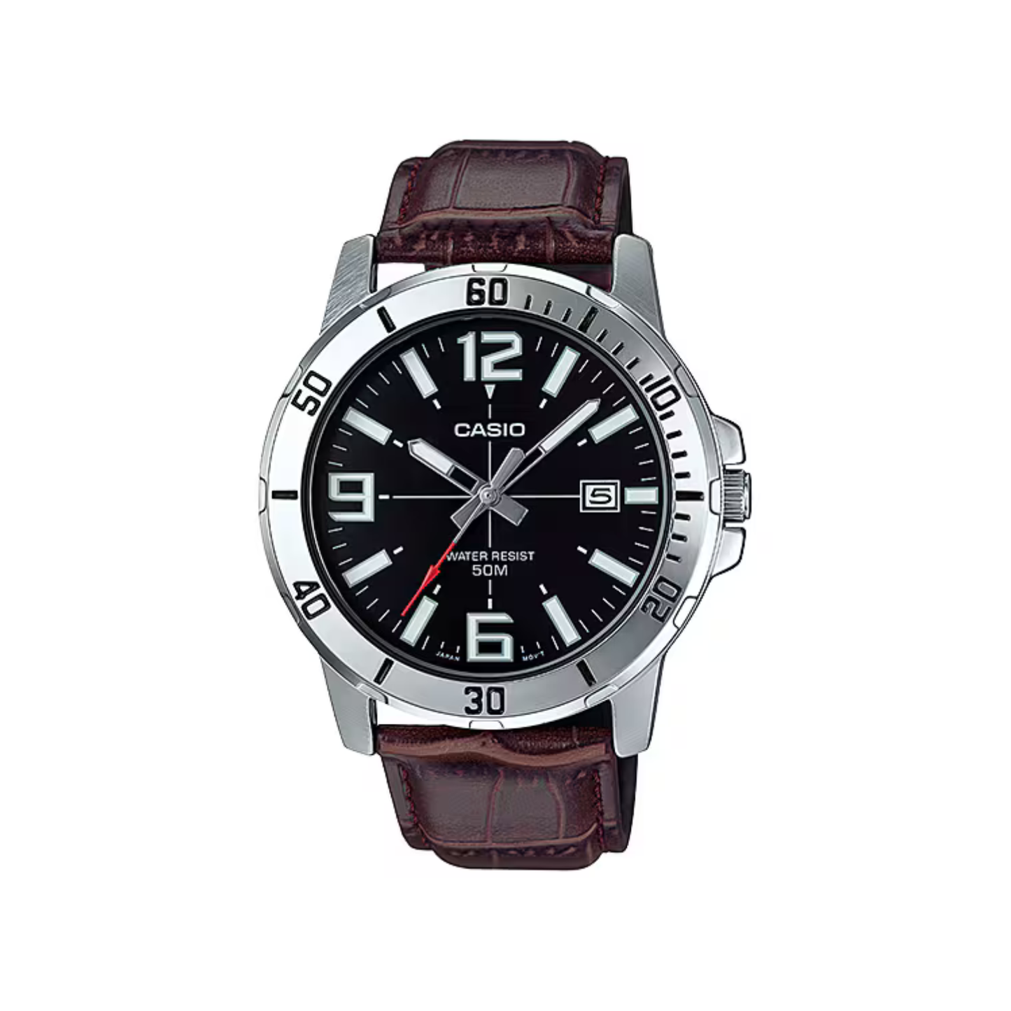 Reloj Análogo Deportivo Plateado de Hombre