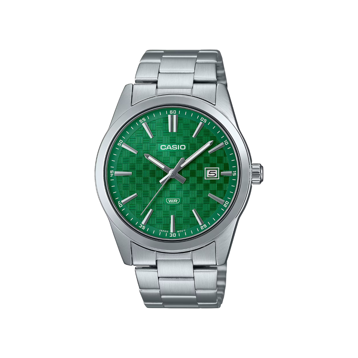 Reloj Análogo Casual Plateado de Hombre