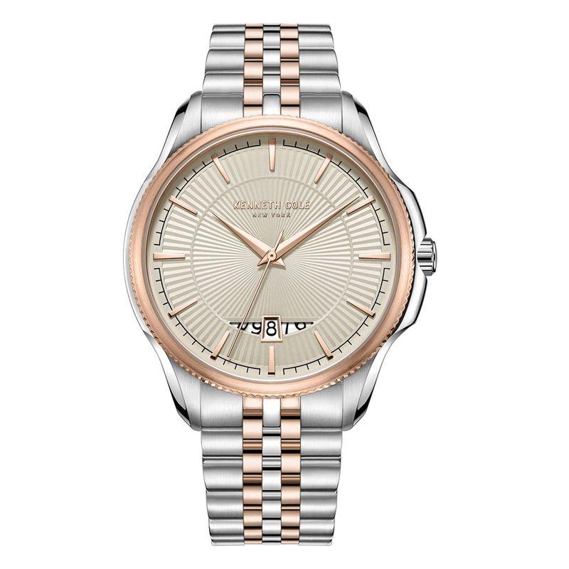 Reloj Kenneth Cole Modern Dress Sport Plateado y Dorado Análogo de Hombre