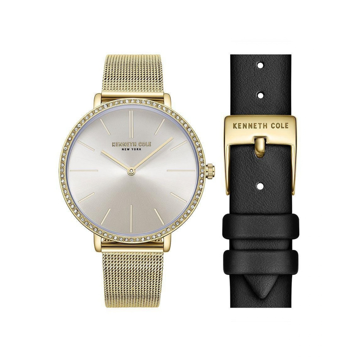 Reloj Kenneth Cole Classic Slim Dorado Análogo de Mujer