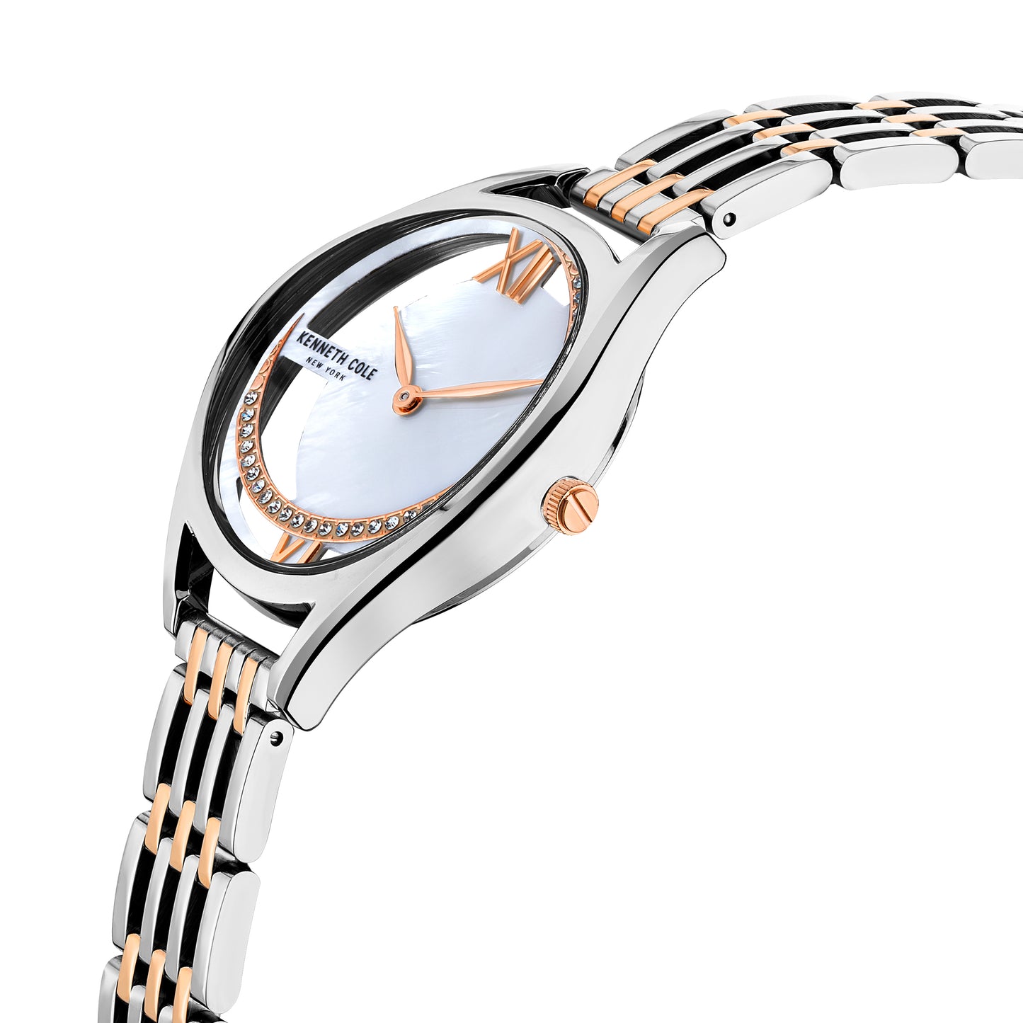 Reloj Análogo Stones Luxury Plateado de Mujer