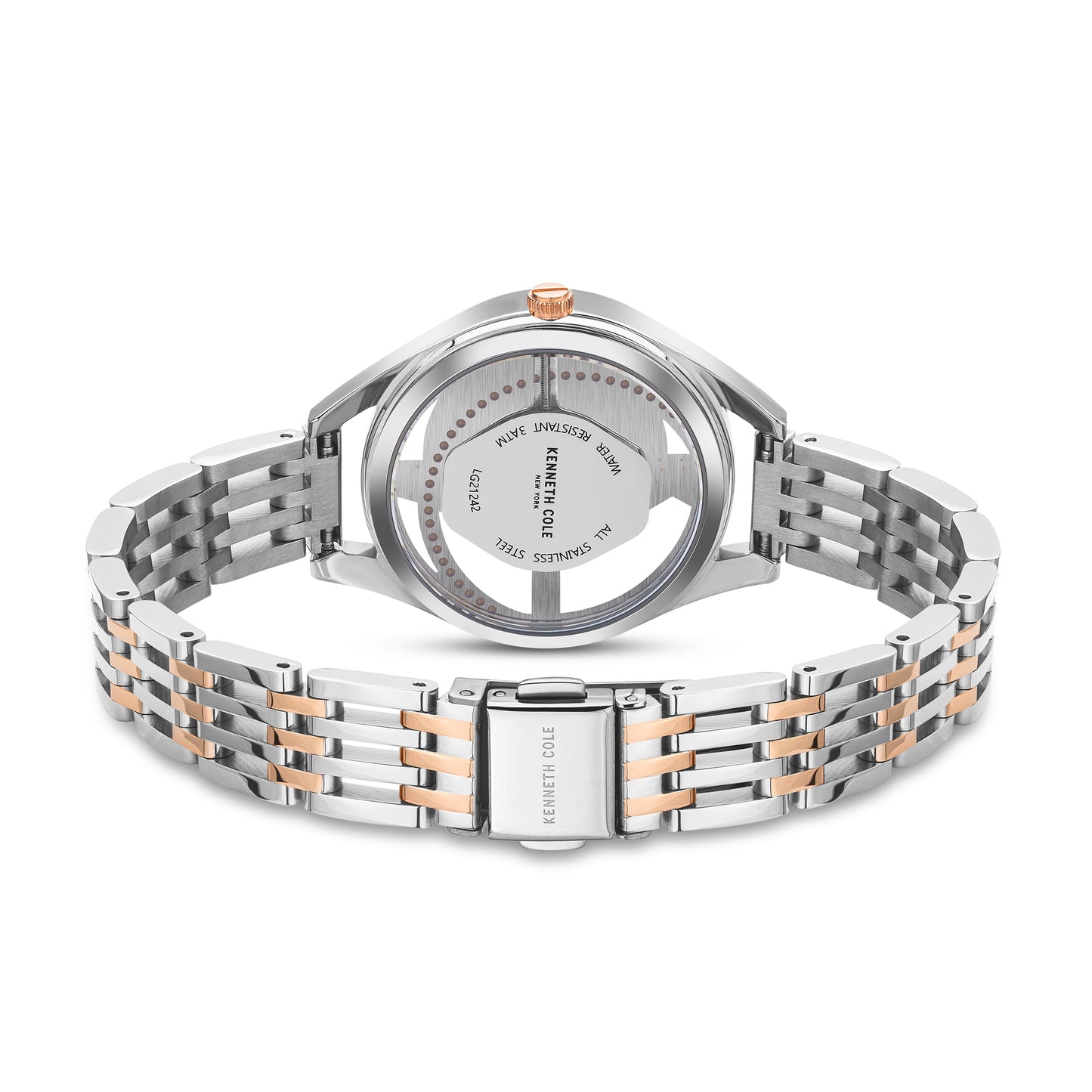 Reloj Análogo Stones Luxury Plateado de Mujer