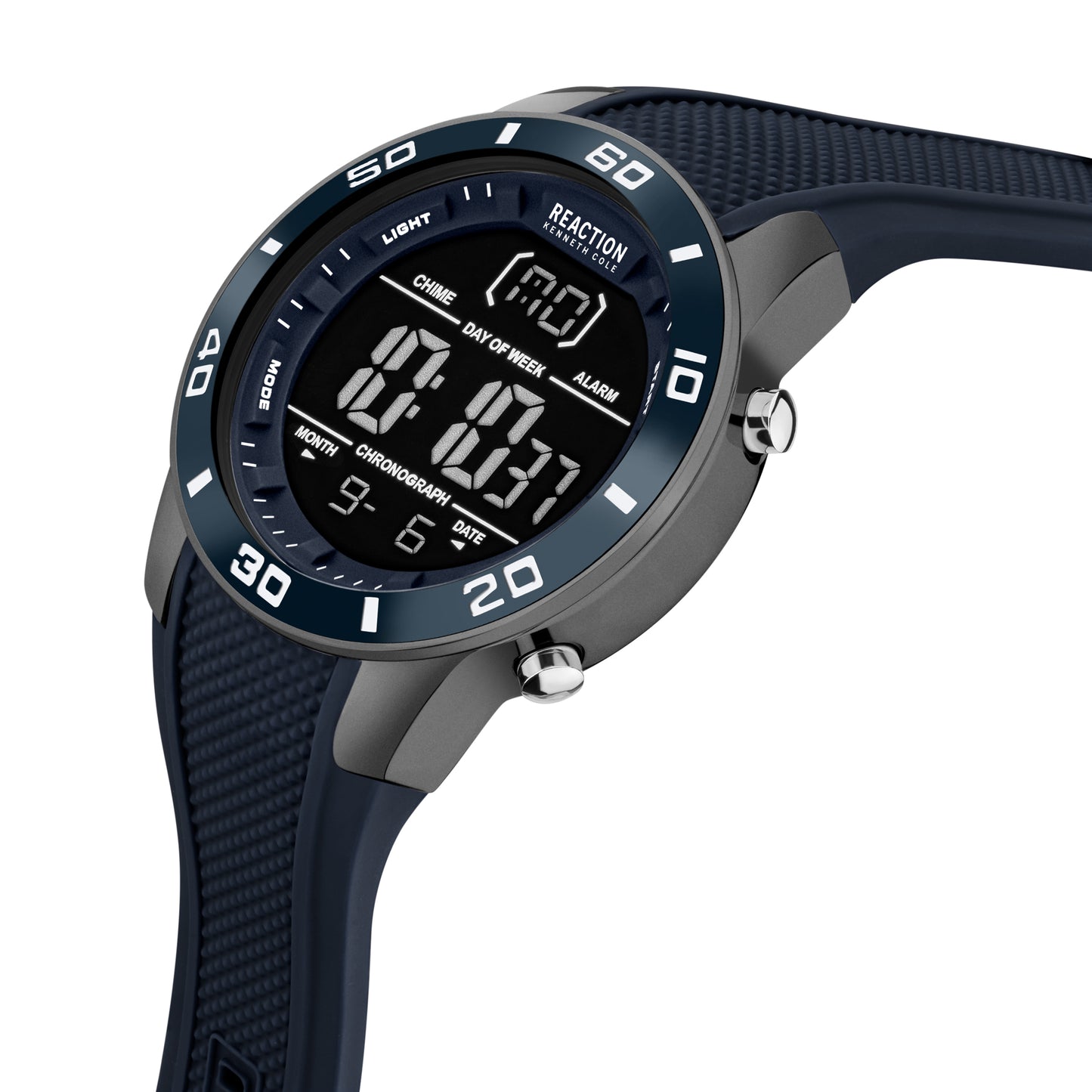 Reloj Digital Gunmetal Sport Azul de Hombre