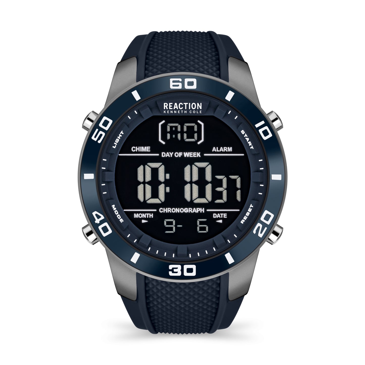 Reloj Digital Gunmetal Sport Azul de Hombre