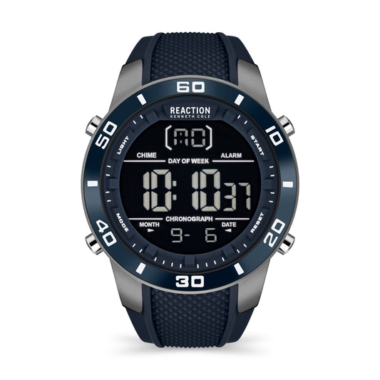 Reloj Digital Gunmetal Sport Azul de Hombre