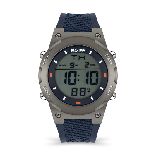 Reloj Digital Gunmetal Sport Azul de Hombre