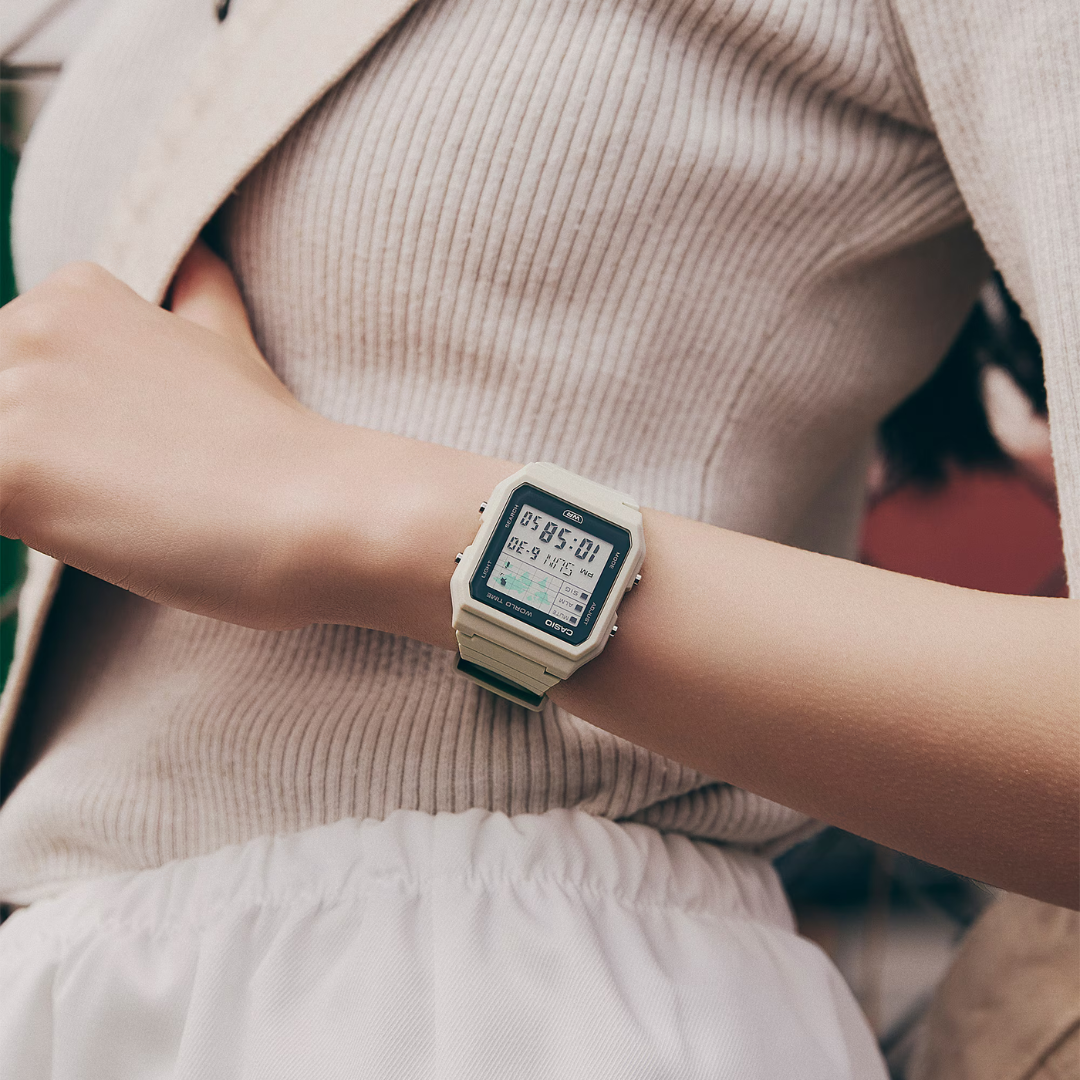 Reloj Digital Casual Blanco Unisex