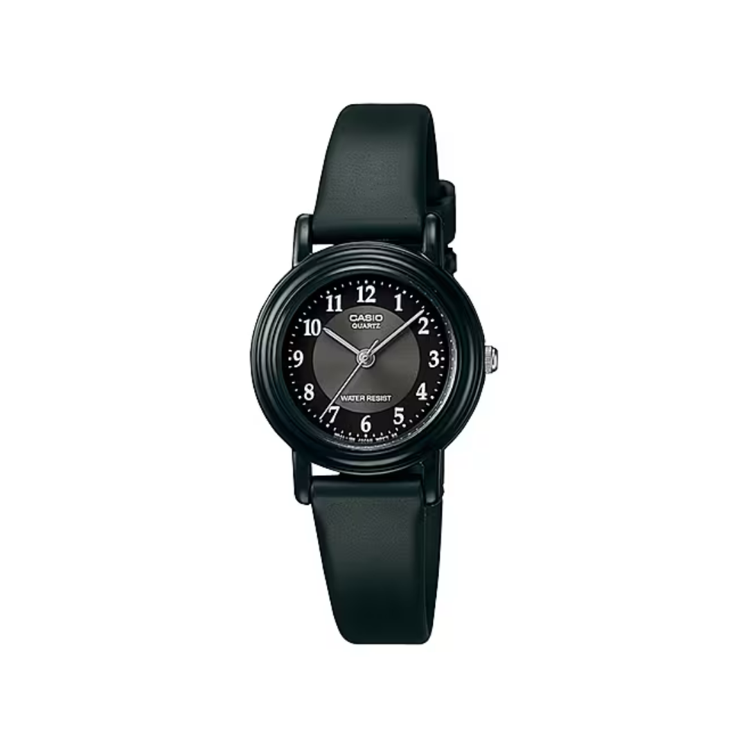 Reloj Análogo Casual Negro de Mujer
