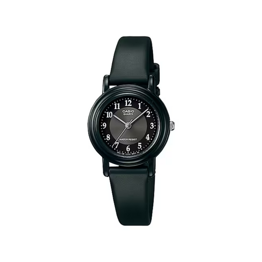 Reloj Análogo Casual Negro de Mujer