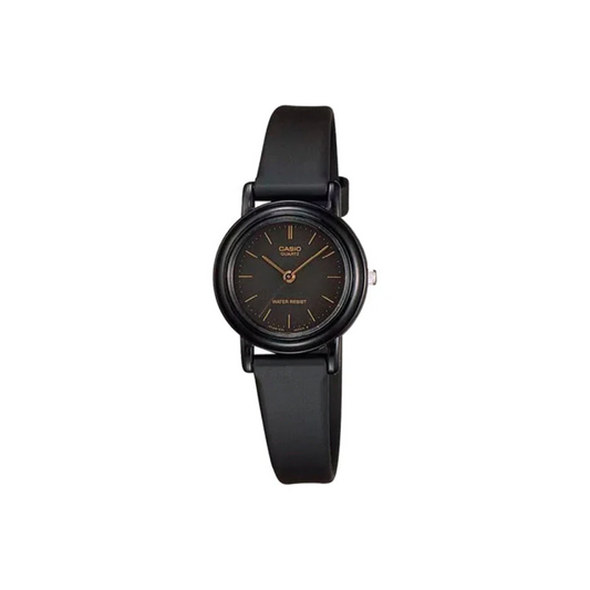 Reloj Análogo Casual Negro de Mujer
