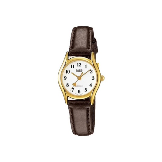 Reloj Análogo Clásico Dorado de Mujer