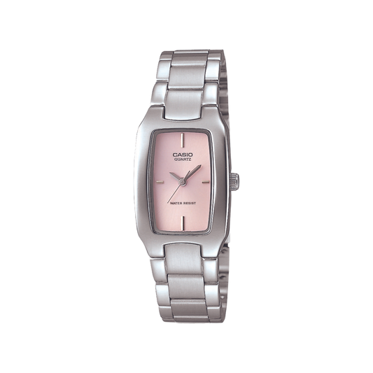 Reloj Análogo Casual Plateado de Mujer