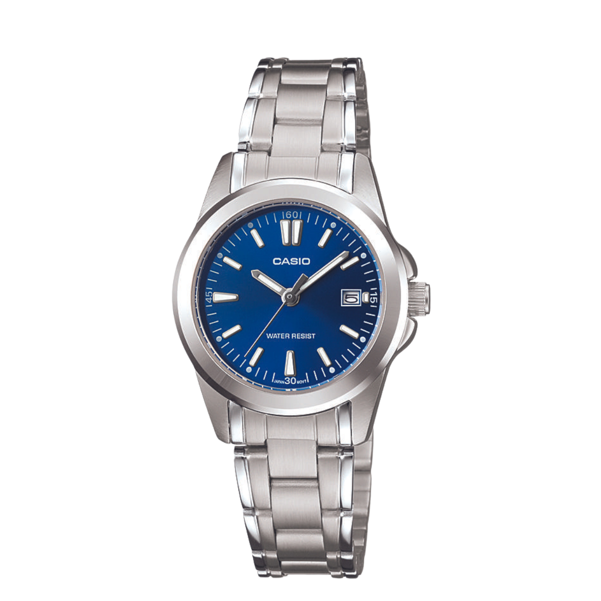 Reloj Análogo Estándar Ejecutivo Plateado de Mujer