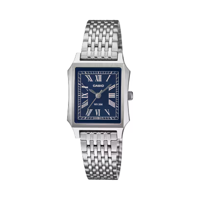 Reloj Análogo Casio Cuarzo Azul y Plateado de Mujer