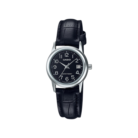 Reloj Análogo Casual Negro de Mujer