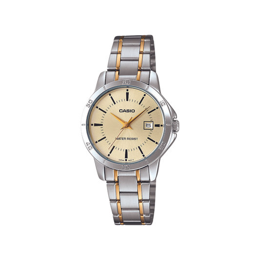 Reloj Análogo Estándar Casual Plateado de Mujer