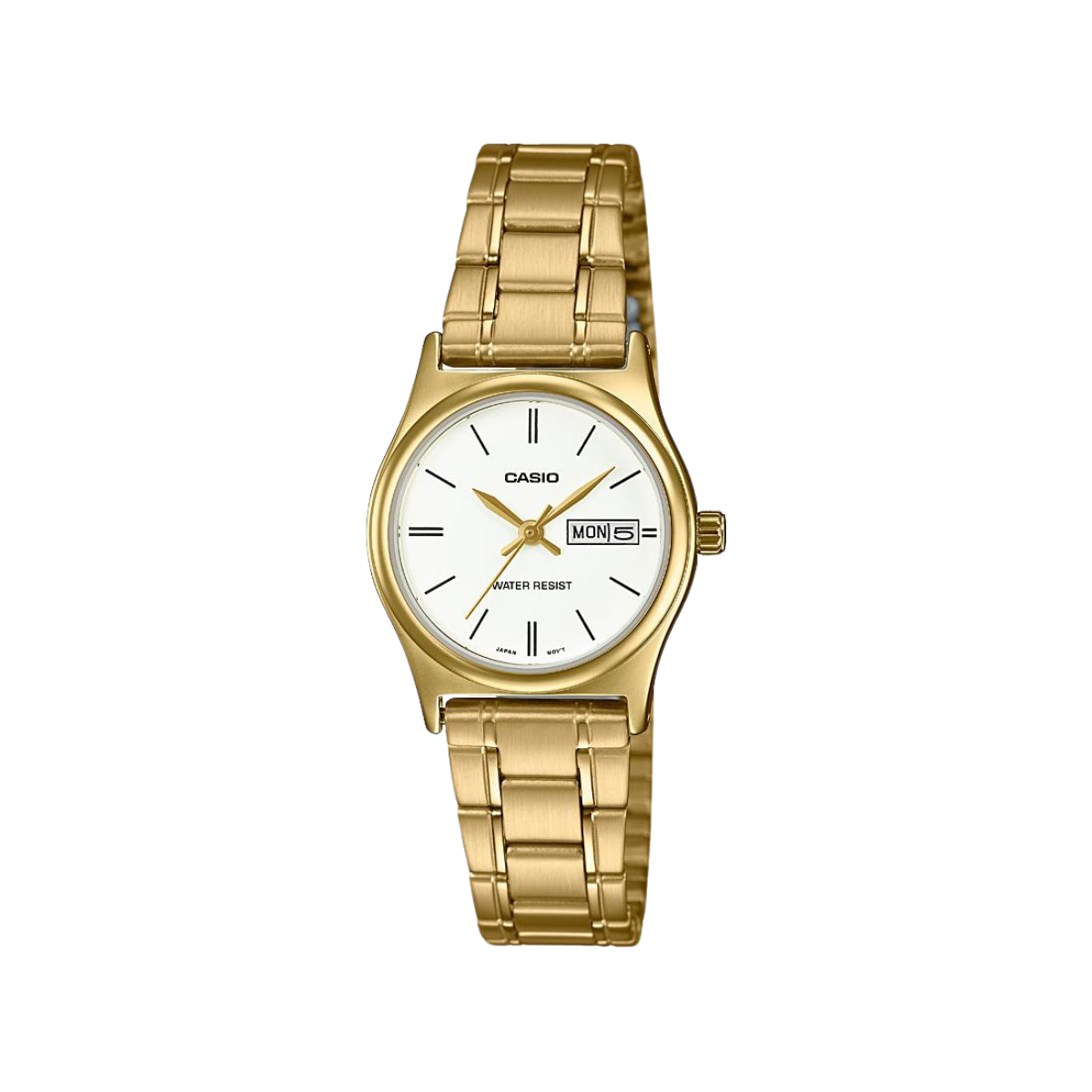 Reloj Análogo Estándar Casual Dorado de Mujer