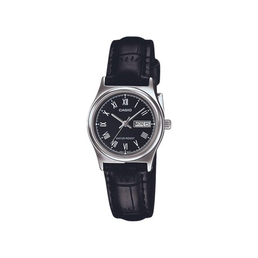 Reloj Análogo Casual Negro de Mujer