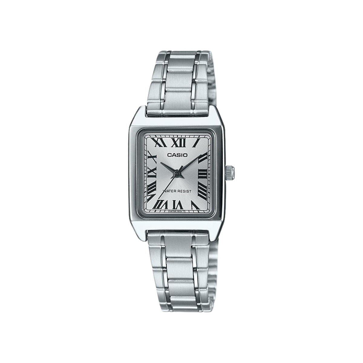 Reloj Análogo Casual Plateado de Mujer