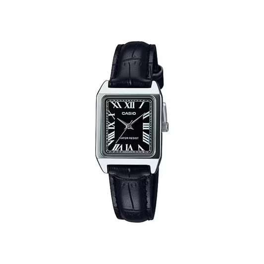 Reloj Análogo Clásico Plateado de Mujer