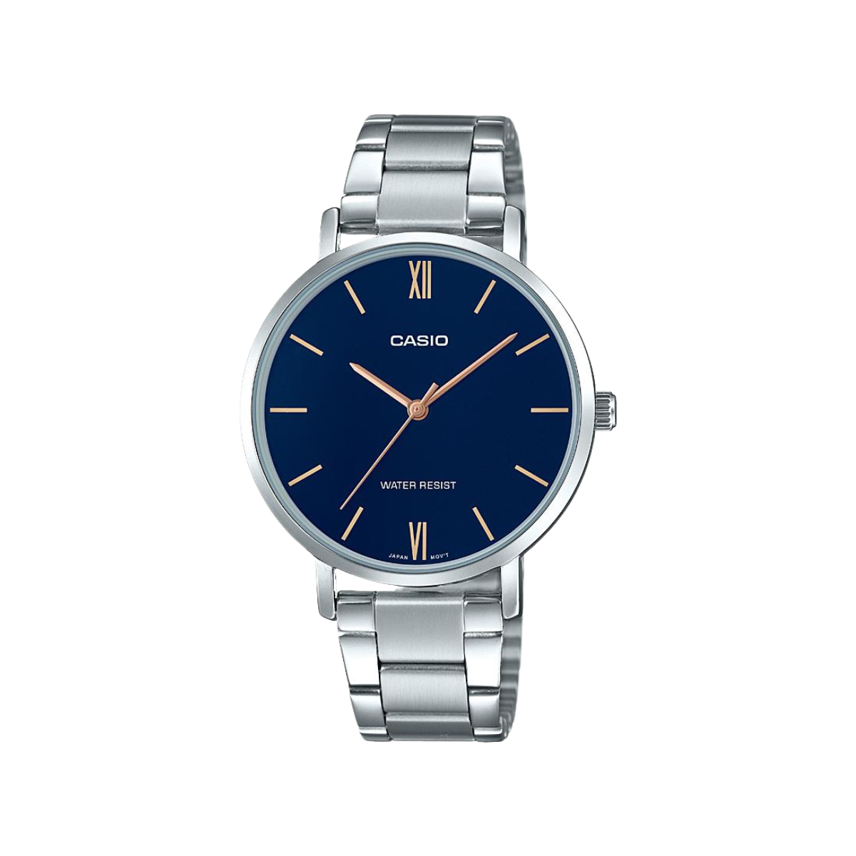 Reloj Análogo Minimalista Casual Plateado de Mujer