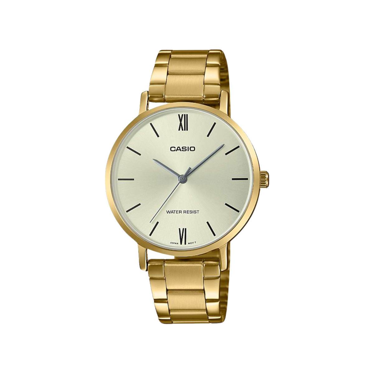 Reloj Análogo Estándar Casual Dorado de Mujer
