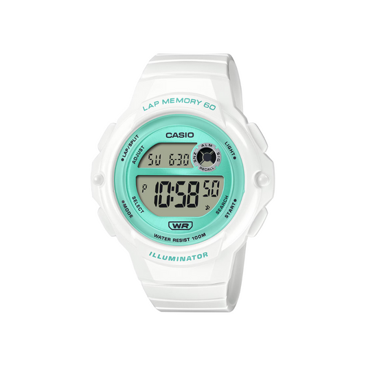 Reloj Digital Illuminator Sport Blanco de Mujer