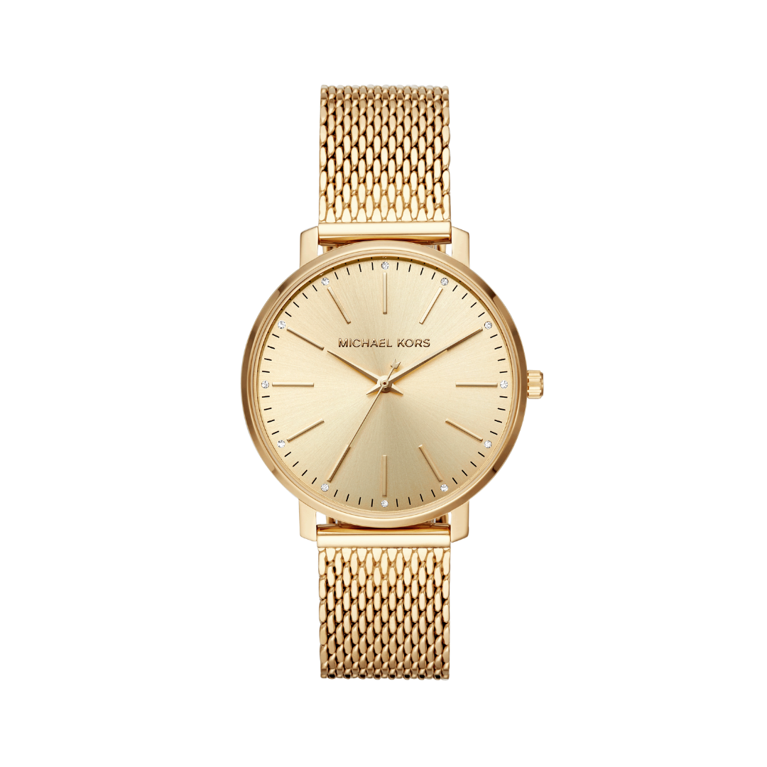 Reloj Análogo Luxury Dorado de Mujer