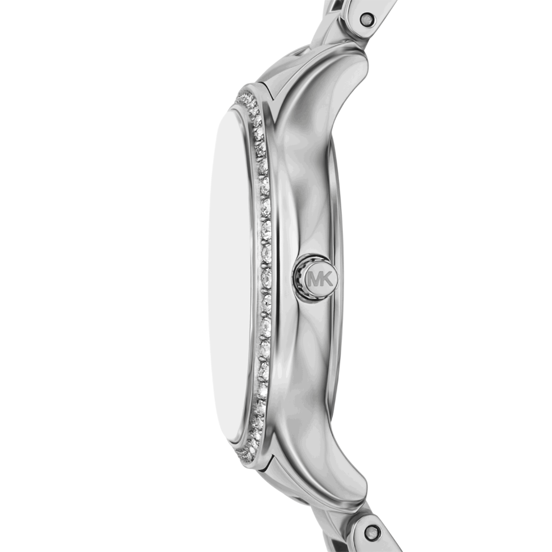 Reloj Análogo Luxury Plateado de Mujer