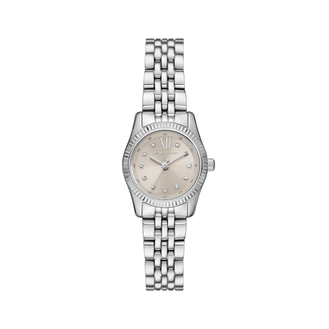 Reloj Análogo Luxury Plateado de Mujer