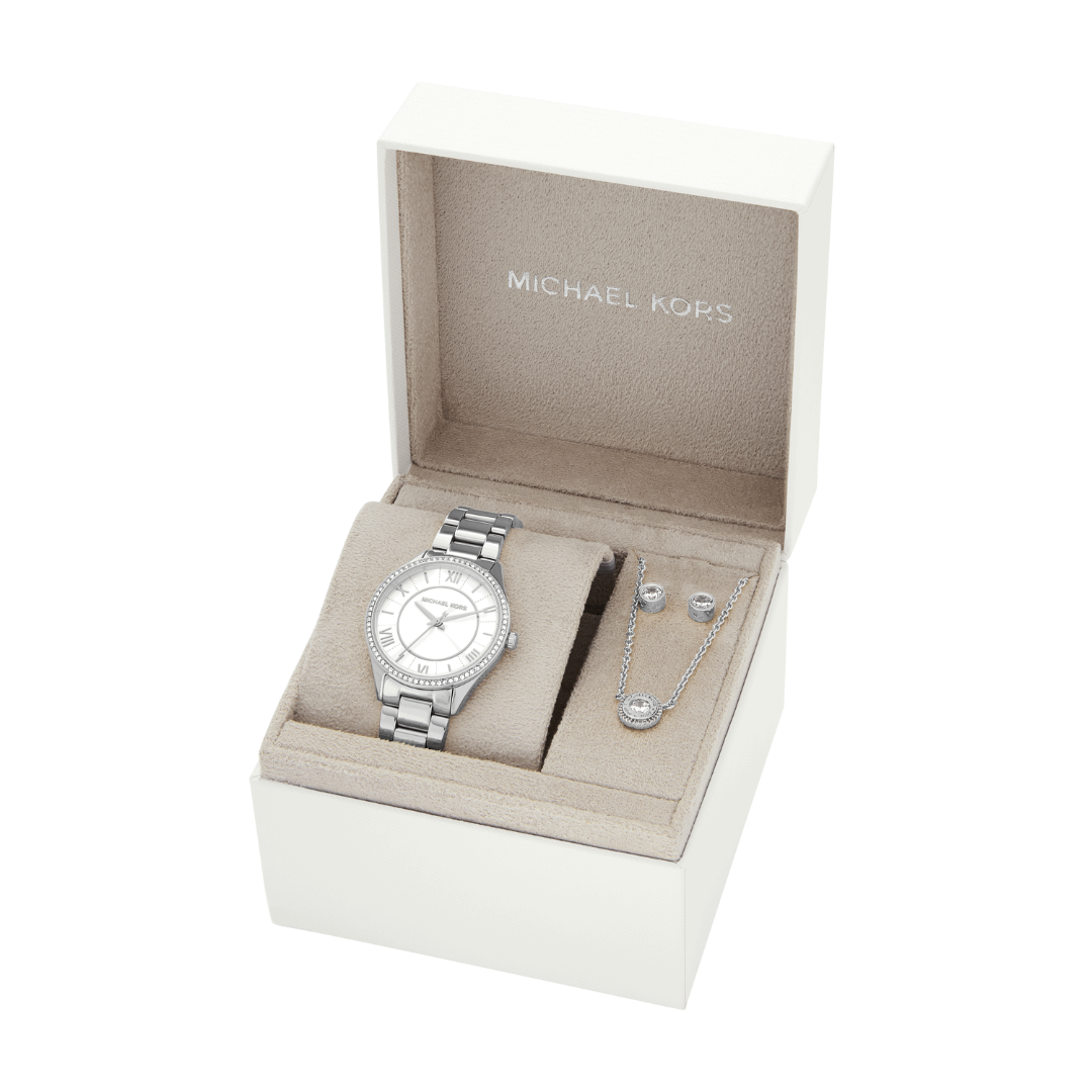 Reloj Análogo Luxury Plateado de Mujer