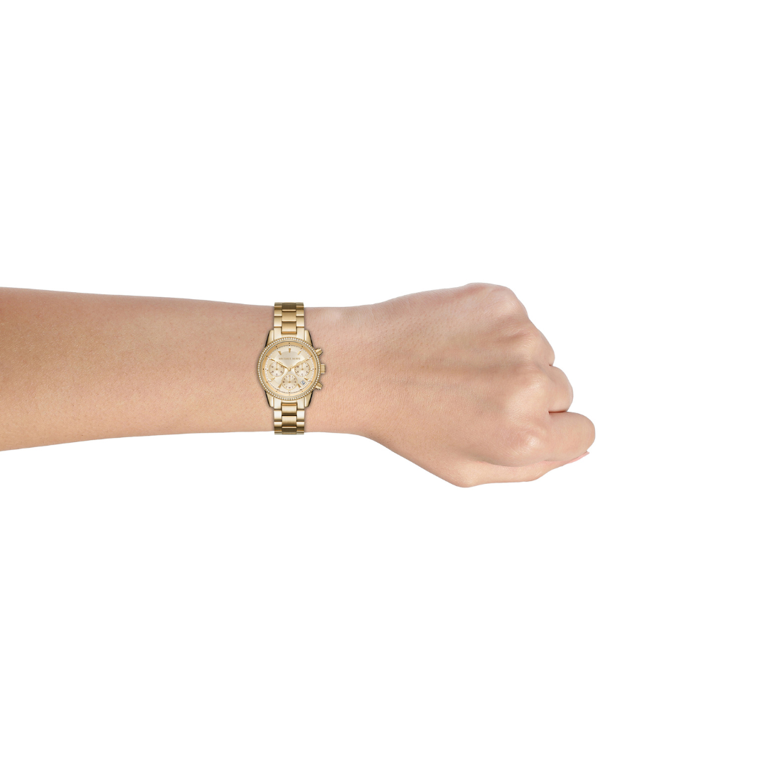 Reloj Análogo Luxury Dorado de Mujer