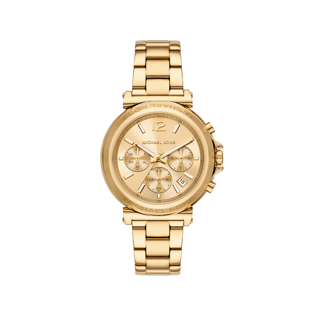 Reloj Análogo Sport Dorado con Cronógrafo de Mujer