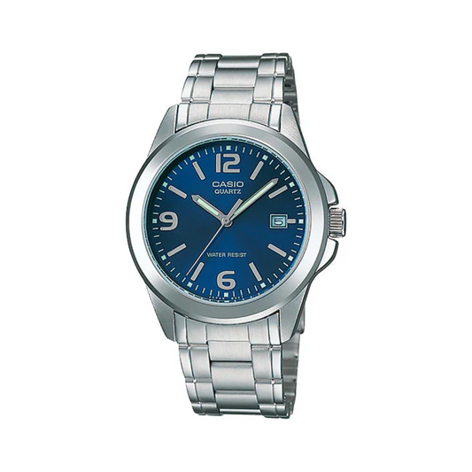 Reloj Análogo Clásico Plateado de Hombre