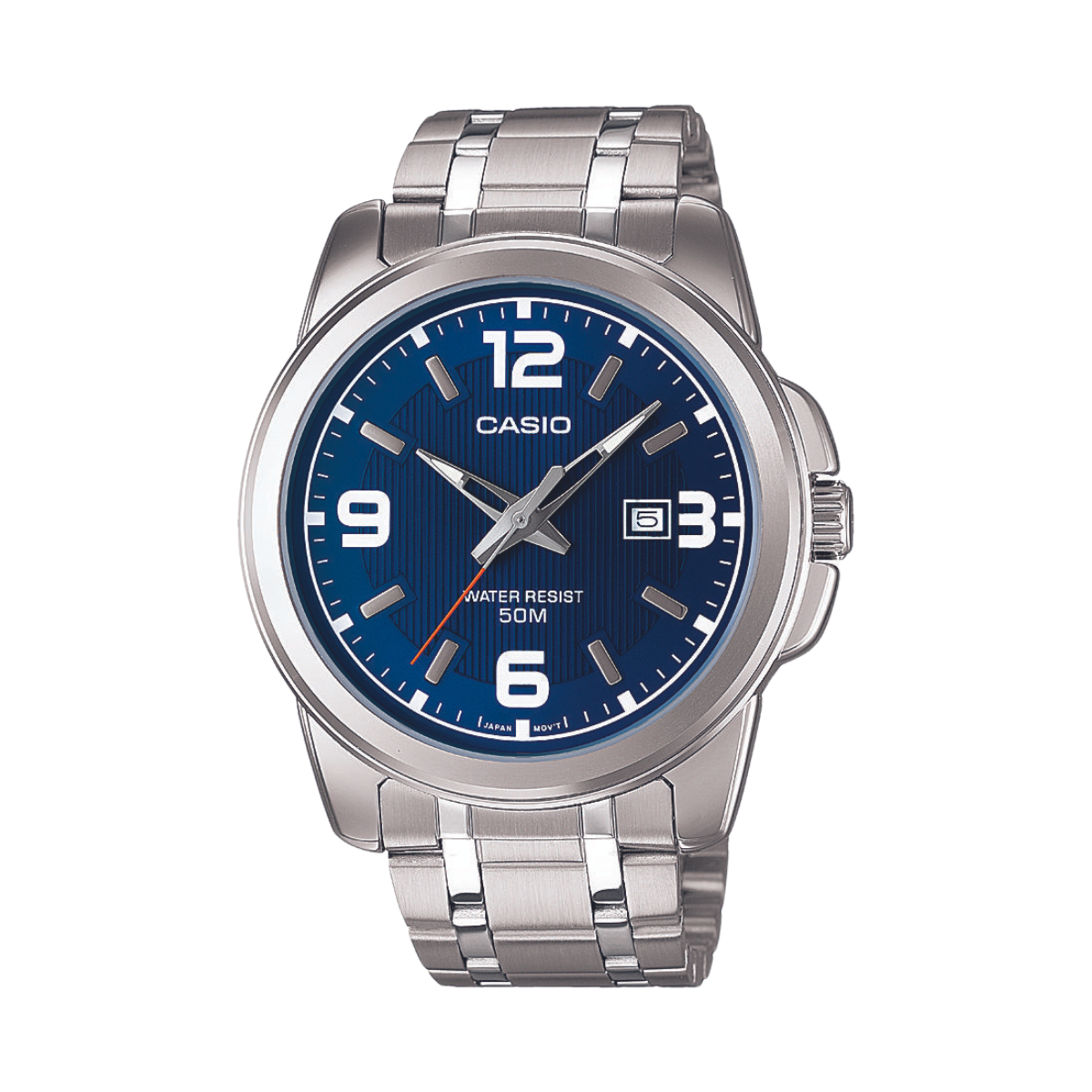 Reloj Análogo Casual Plateado de Hombre