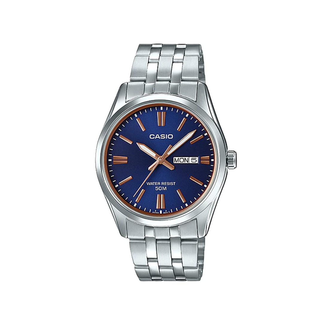 Reloj Análogo Ejecutivo Plateado de Hombre