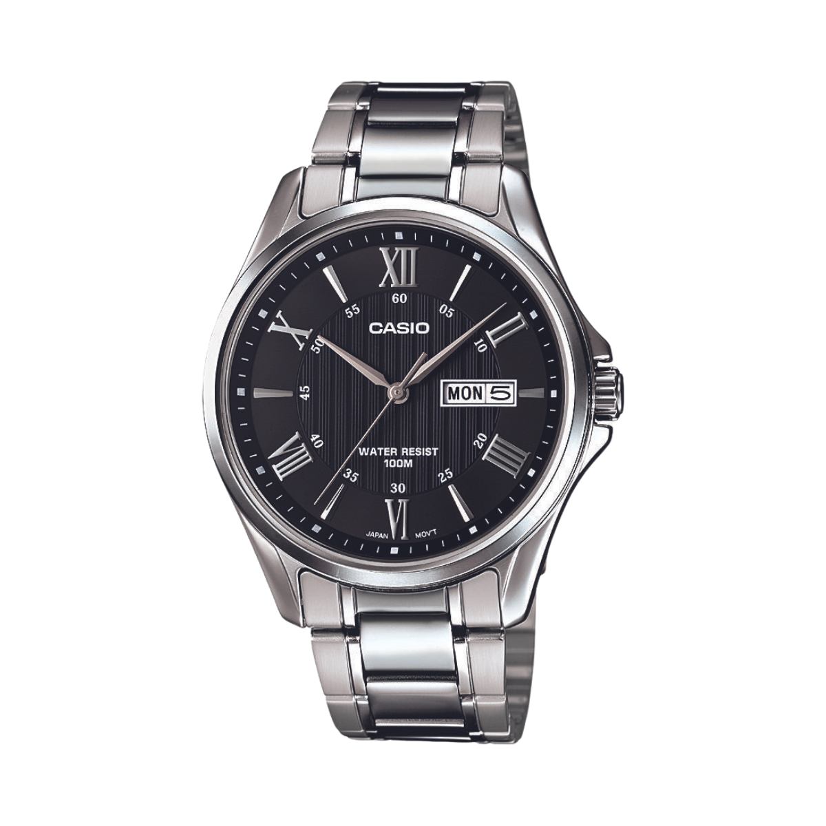 Reloj Análogo Casual Plateado de Hombre