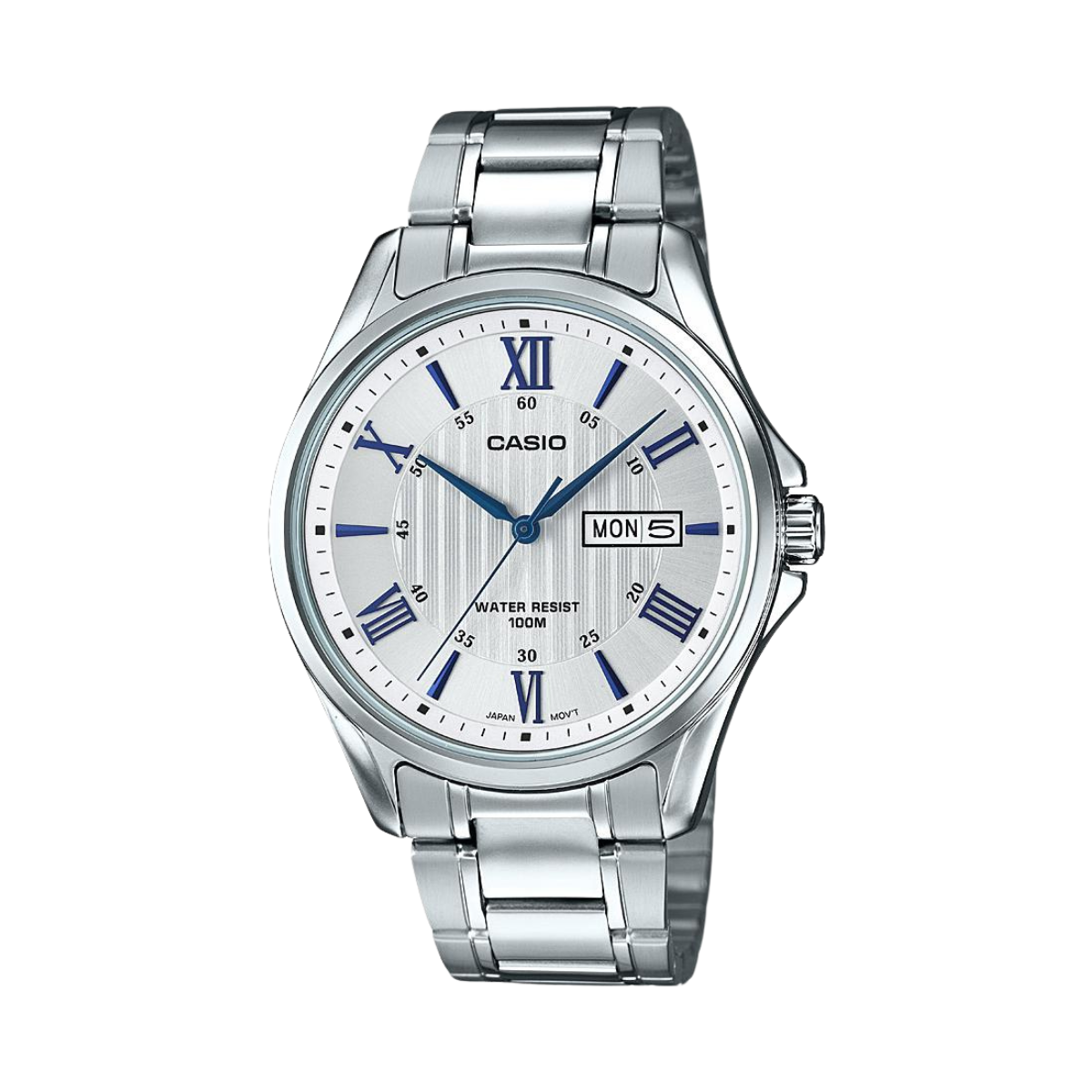 Reloj Análogo Fashion Dress Casual Plateado de Hombre