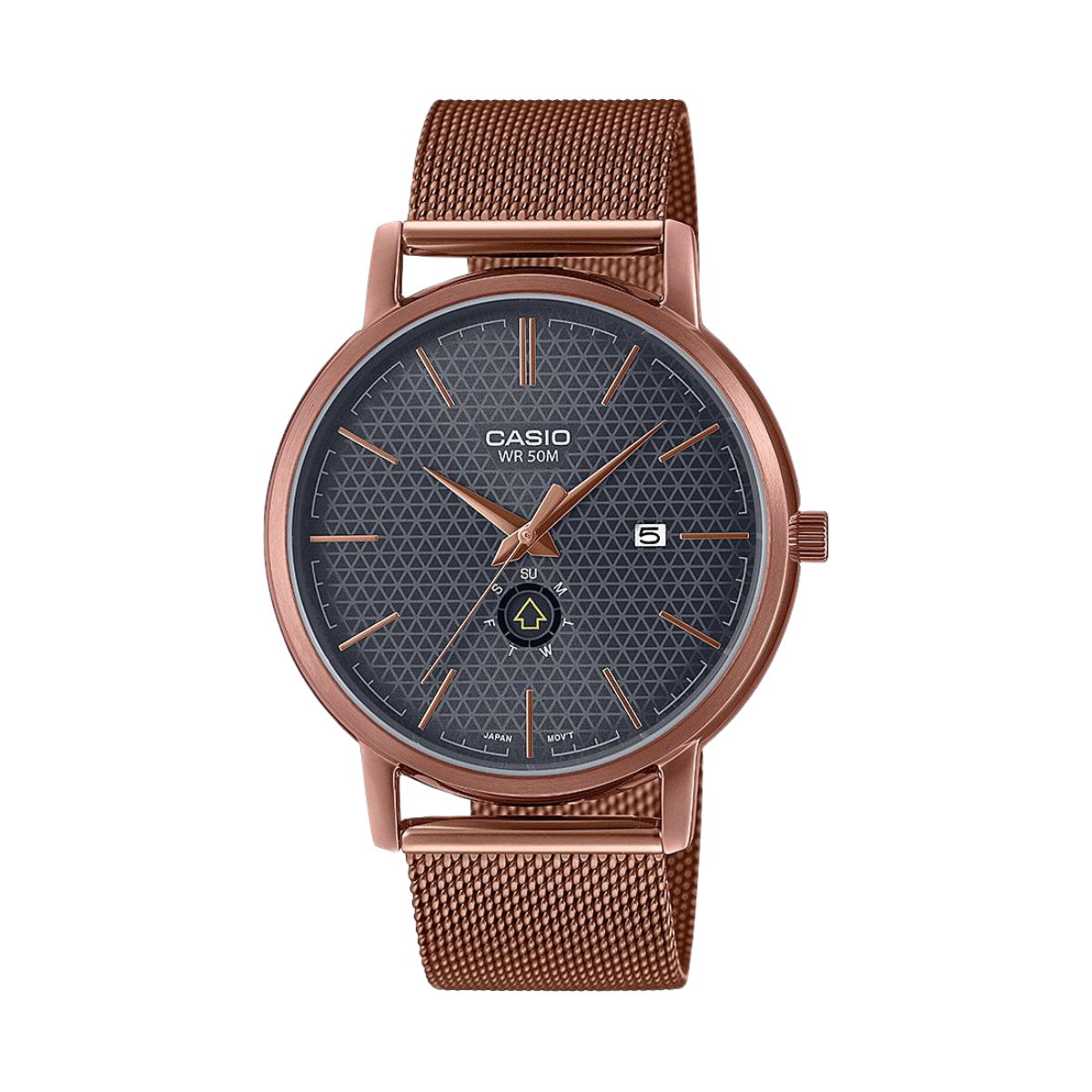 Reloj Análogo Minimalista Casual Dorado de Hombre