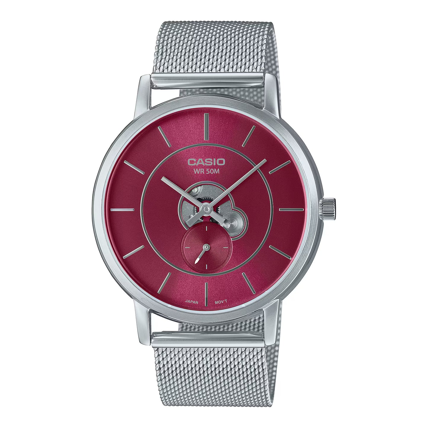 Reloj Análogo Small Second Open Ejecutivo Plateado de Hombre