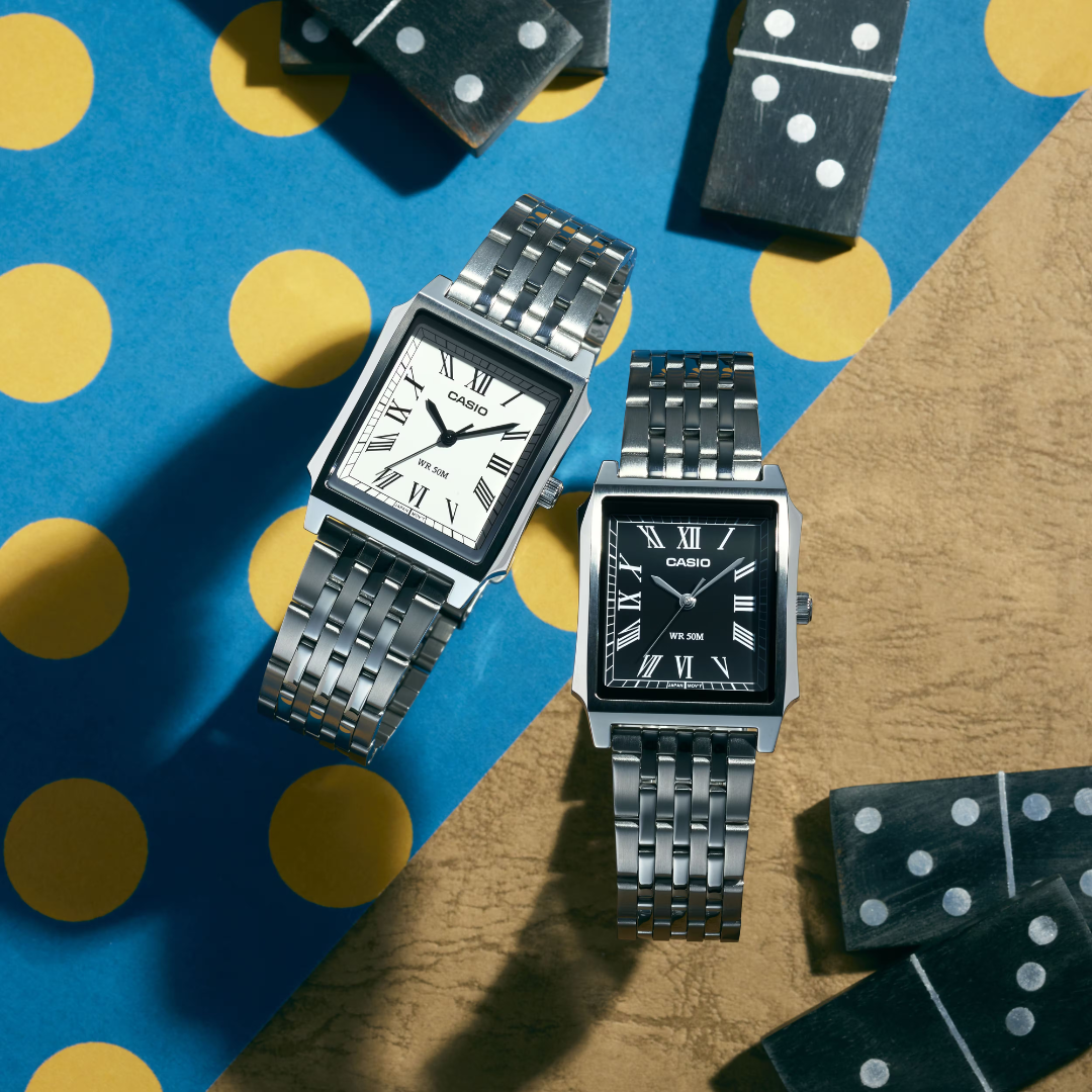 Reloj Análogo Clásico Plateado de Hombre