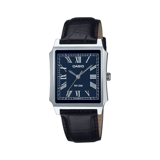 Reloj Análogo Clásico Plateado de Hombre