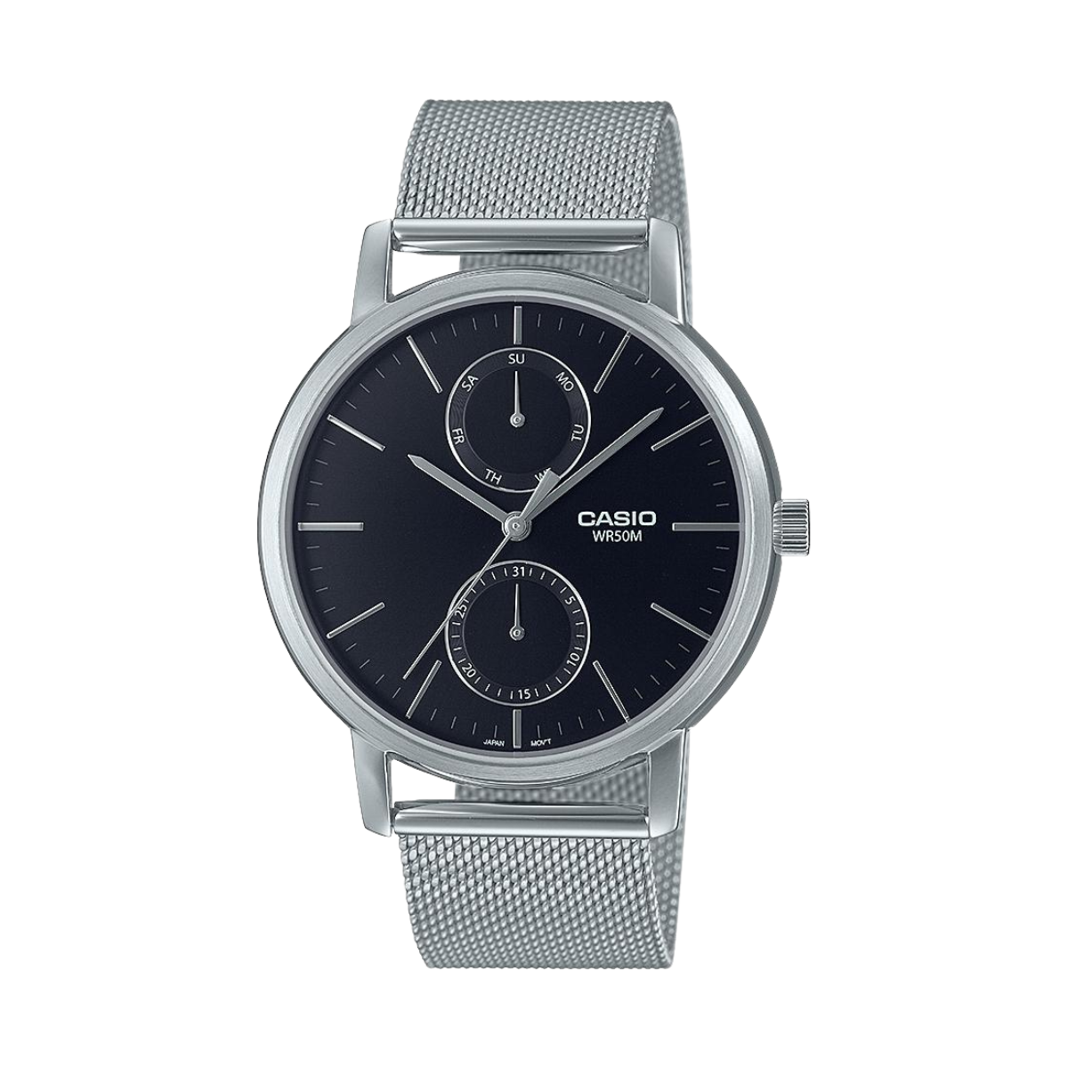 Reloj Análogo Casual Plateado de Hombre