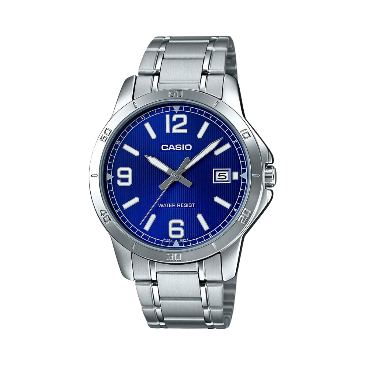 Reloj Análogo Casual Plateado de Hombre