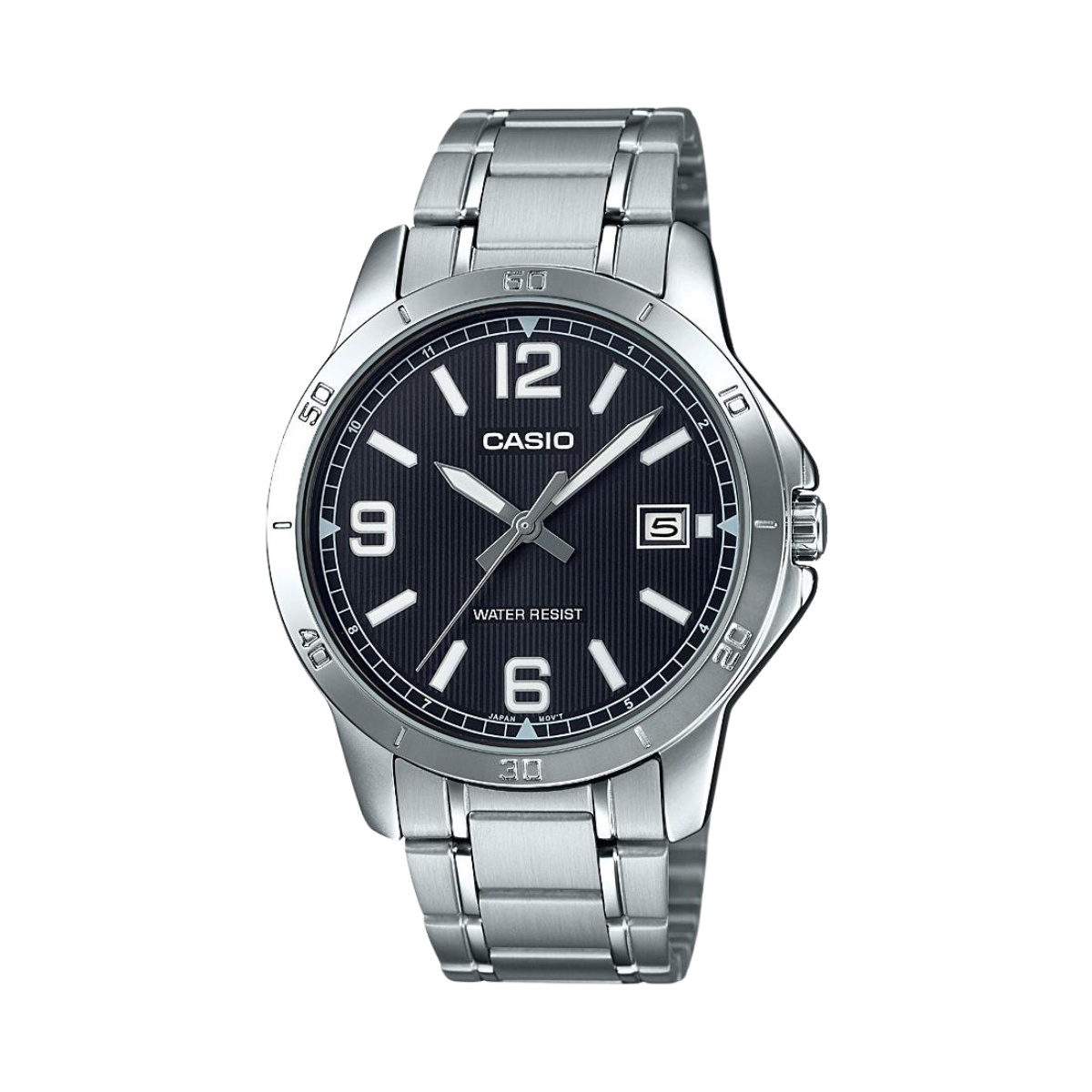 Reloj Análogo Casual Plateado de Hombre