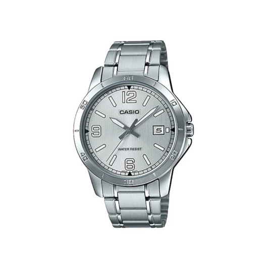 Reloj Análogo Ejecutivo Plateado de Hombre