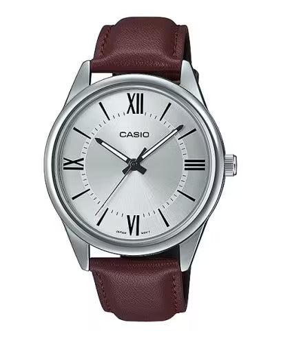 Reloj Análogo Casual Plateado de Hombre