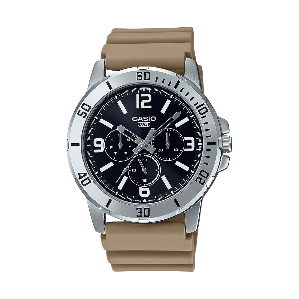 Reloj Análogo Multifunción Sport Plateado de Hombre